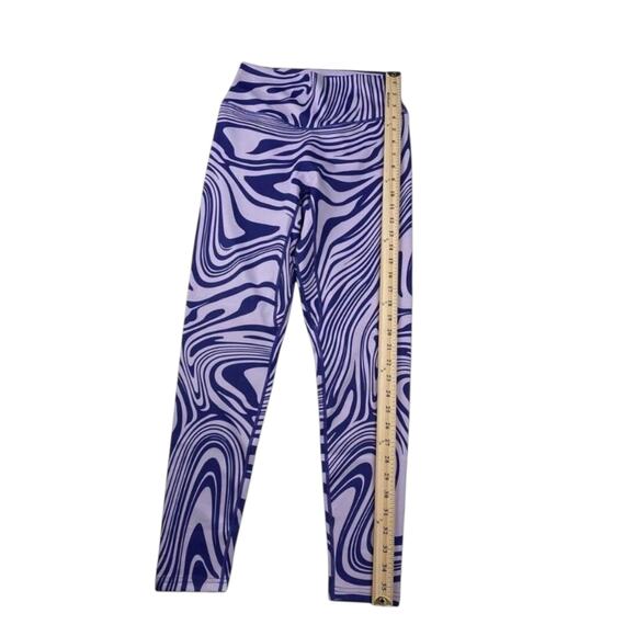 Vitality x Cosmopolitan Storm Women’s Leggings – Purple, White Marble Print, M - Picture 4 of 5